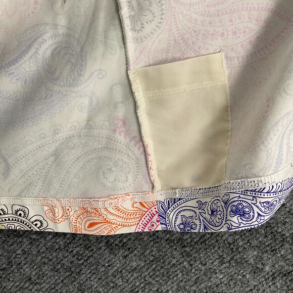 Title Nine Dress Womens S Multicolor Paisley Cowl Neck Athleisure Performance - Picture 6 of 10